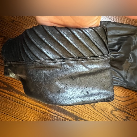 SPANX faux leather moto leggings size women’s M - Picture 4 of 7